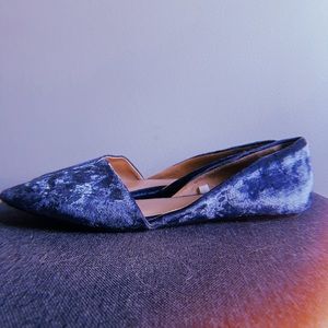 Old Navy Blue Velvet Flats